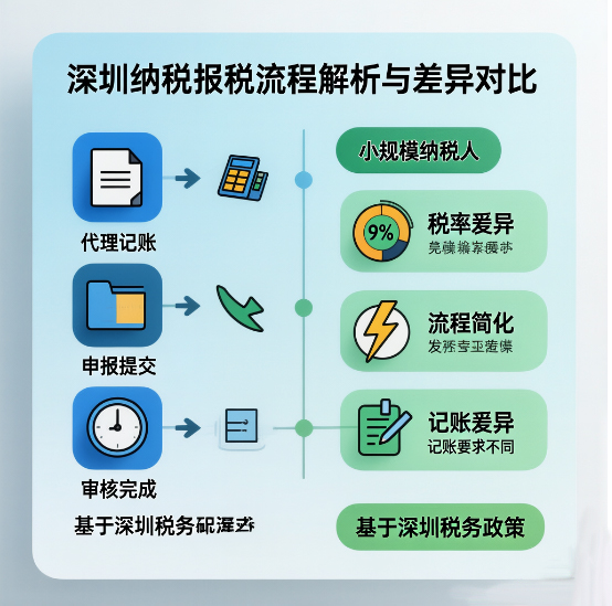 深圳一般納稅人代理報(bào)稅記賬全流程解析與小規(guī)模納稅人差異對(duì)比 深圳一般納稅人代理報(bào)稅記賬全流程解析與小規(guī)模納稅人差異對(duì)比